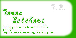 tamas melchart business card